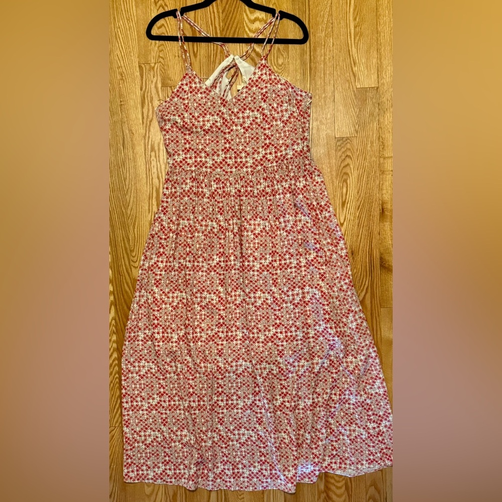 Mystree Strappy Long Flowy Dress Lined Hippie Side-Zip Boho Small NWT
